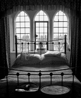bedroom window black and white
